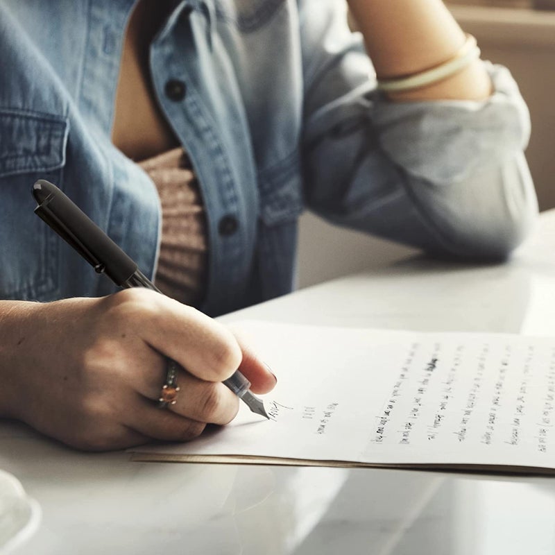 Pilot Varsity Disposable Fountain Pens, Blue Ink, Medium Point, Pack of 6 - Image 4